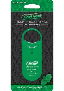 Goodhead Deep Throat To Go Oral Anesthetic Spray Mint .33 Ounce