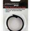 Perfect Fit Snap Neoprene Cock Ring - Black