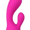Palm Bliss Silicone Massager Head With Clit Stimulator Pink