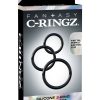 Fantasy C Ringz Silicone 3 Ring Stamina Cockring Set Black