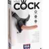 King Cock Strap On Harness With Dildo Flesh 7 Inch