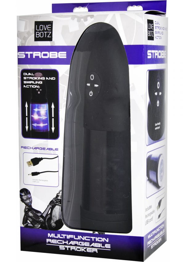 Love Botz Strobe Multifunction Rechargeable Stroker Masturbator Light Up 10.5 Inch