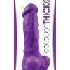 Colours Pleasures Realistic Silicone Thick Dong Purple 8 Inch