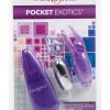 Pocket Exotics Snow Bunny Bullet Purple 4 Inch