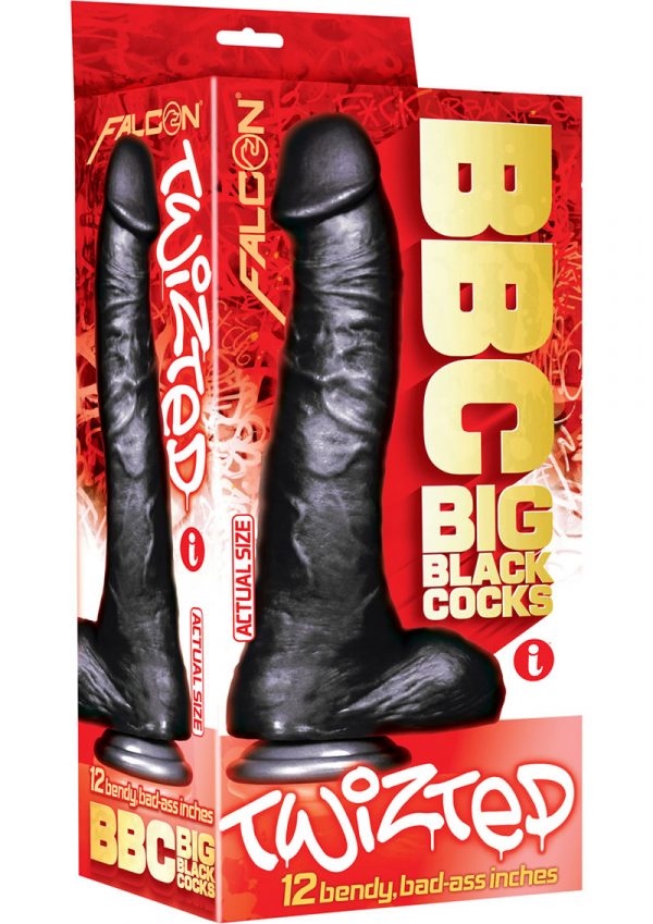 Falcon Big Black Cock Twizted 11.75 Inch