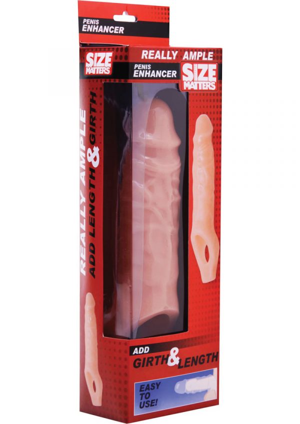 Size Matters Really Ample Penis Enhancer Flesh 9 Inch