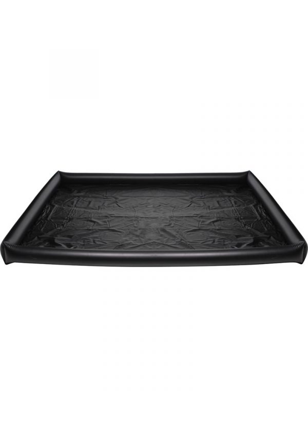 Nuru Inflatable Border Vinyl Massage Sheet Black