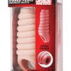 Size Matters Ribbed Penis Enchancer Sheath Flesh 5.5 Inch