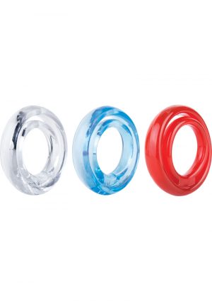 RingO 2 Cockring With Ball Sling Assorted Colors 18 Each Per Box