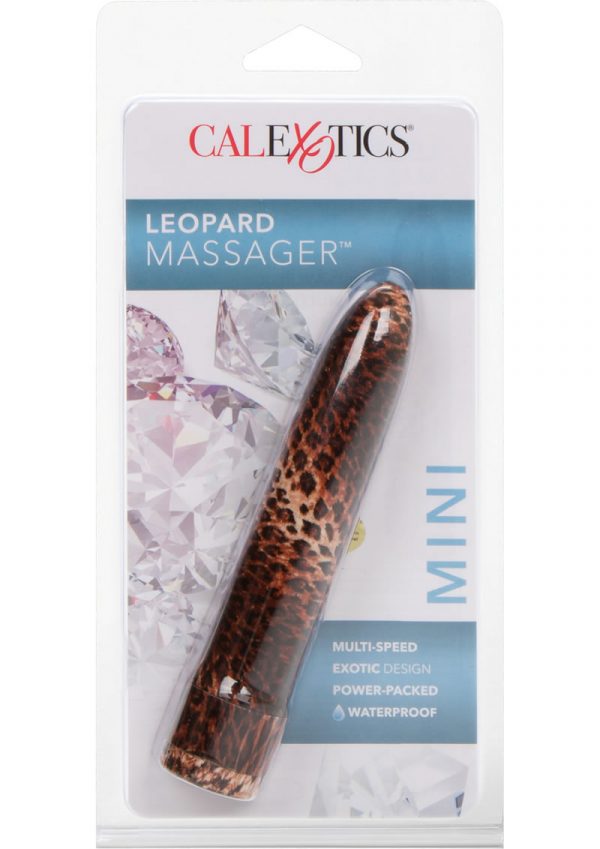 Calexotics Leopard Massager Waterproof Brown