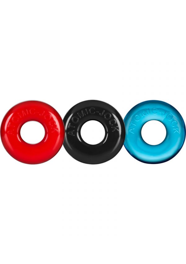 Ringer Donut Cockring 3 Pack Multi Color