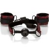 Scandal Breathable Ball Gag With Cuffs