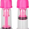 Nipple Play Vacuum Twist Suckers Pink