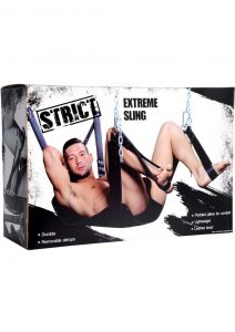 Strict Extreme Adjustable Leather Lined Sling Black