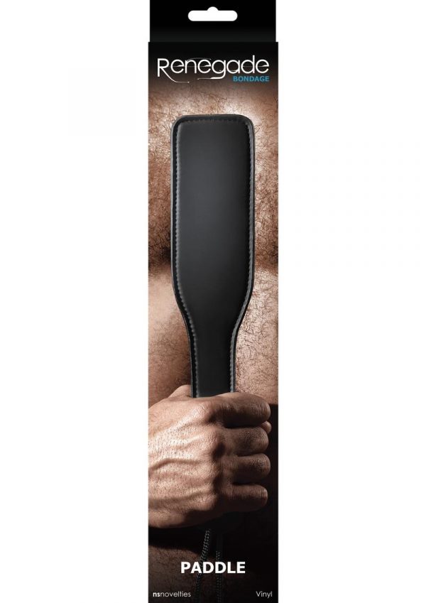 Renegade Bondage Vinyl Paddle Black