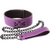 Lust Bondage Collar Purple And Black