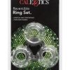 Reversible Cock Ring Set Clear
