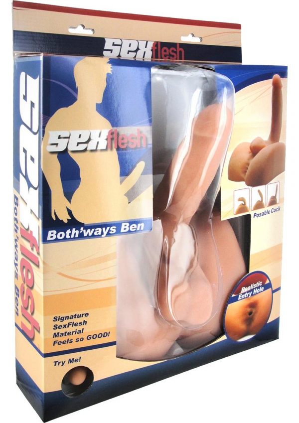 Sex Flesh Both Ways Ben Combo Dildo And Masturbator Flesh