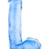 B Yours Sweet N Hard 01 Realistic Dong With Balls Blue 7 Inch