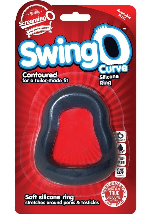 SwingO Curve Silicone Cockring Grey