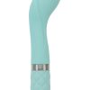 Pillow Talk Sassy G-Spot Massager Silicone USB Reachargeable Vibe With Swarovski Crystal Teal