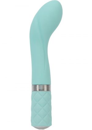 Pillow Talk Sassy G-Spot Massager Silicone USB Reachargeable Vibe With Swarovski Crystal Teal