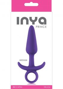 Inya Prince Medium Silicone Butt Plug - Purple
