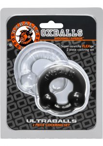 Oxballs Ultraballs Cockring Set 2 Each Per Set Black And Clear