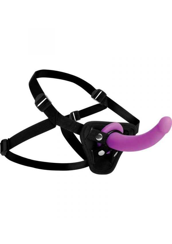 Strap U Silicone Gspot Dildo With Harness