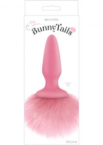 Bunny Tails Silicone Anal Plug - Pink