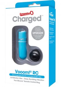 Vooom Wireless Remote Control Silicone USB Rechargeable Bullet Waterproof Blue