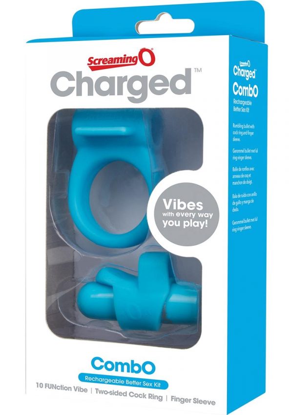 Charged Combo USB Rechargeable Silicone Kit 1 Waterproof Blue