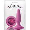 Glams Mini Silicone Anal Plug - Pink Gem