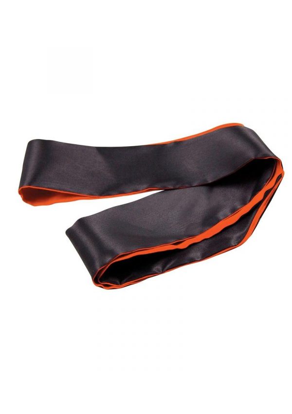 Orange Is The New Black Satin Sash Blindfold Orange And Black