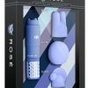 Rose Revitalize Massage Kit With Silicone Attachments Waterproof Periwinkle