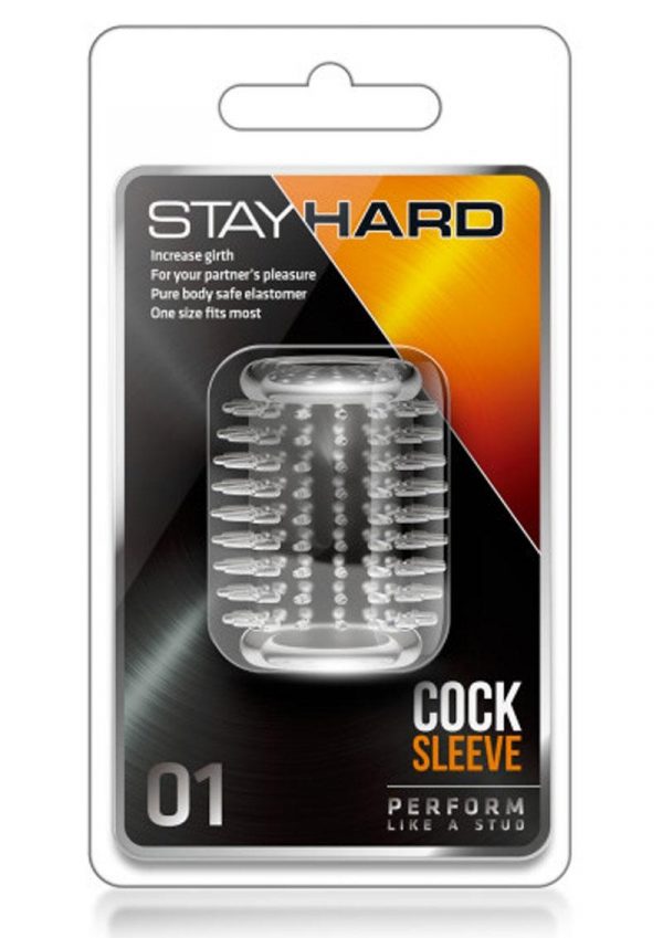 Stay Hard Cock Sleeve 01 Clear 2 Inch