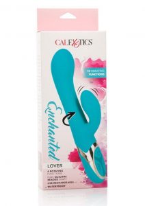 Enchanted Lover Silicone USB Rechargeable Rabbit Waterproof Blue