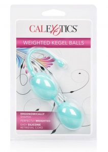 Weighted Kegel Balls Silicone With Retrival Cord Teal