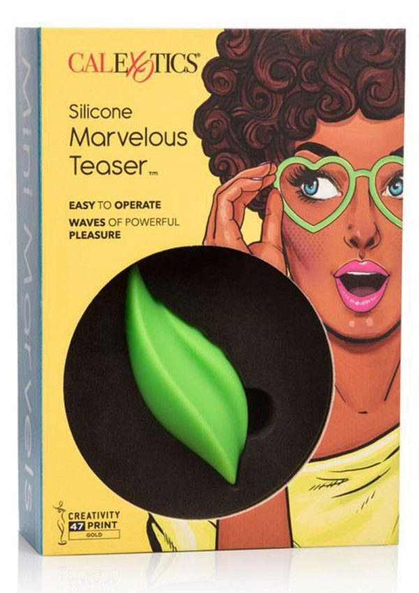 Calexotics Mini Marvelous Teaser Silicone Stimulator Waterproof Green