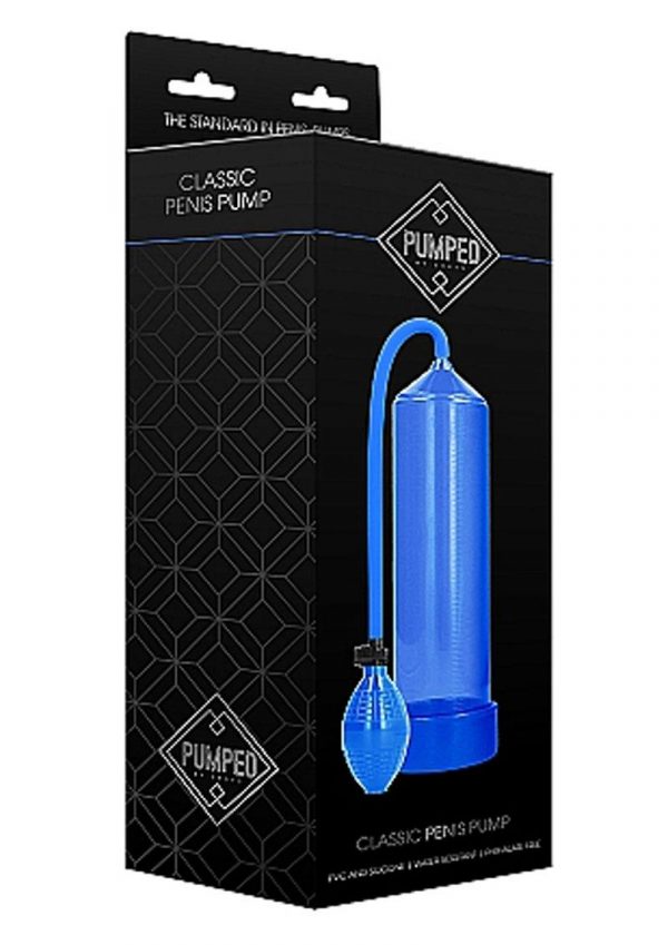 Pumped By Shots Classic Penis Pump Blue