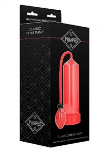 Pumped By Shots Classic Penis Pump Red