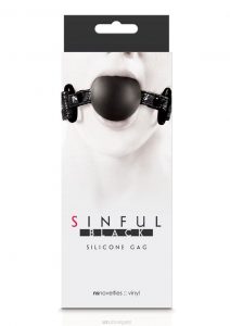 Sinful Silicone Gag - Black