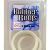 Rubber Cock Rings 3 Piece Set White