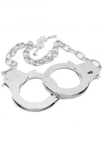 Chrome Hand Cuffs with 19 Inch Chain