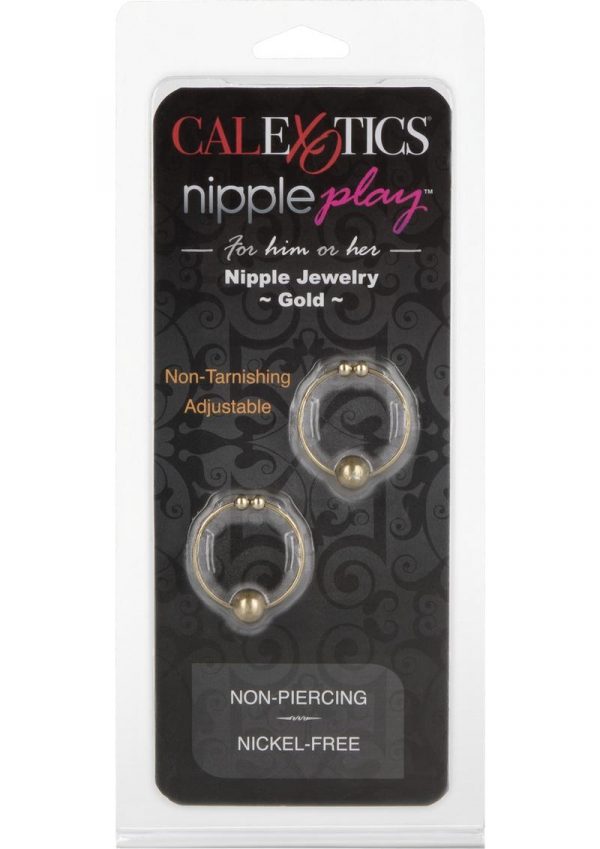 Nipple Rings Non Peircing Gold