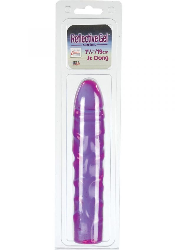 REFLECTIVE GEL SERIES JR DONG 7.5 INCH PURPLE