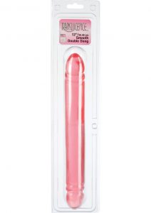 TRANSLUCENCE SMOOTH DOUBLE DONG 12 INCH PINK
