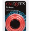 Tri Rings Red Cock Ring Set Red