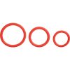 Tri Rings Red Cock Ring Set Red