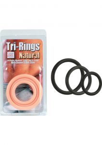 Tri Rings Black Cock Ring Set Black